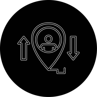 harita işaretleyici simgesi, vektör tasarımı