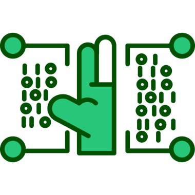 Modern simgenin vektör illüstrasyonu