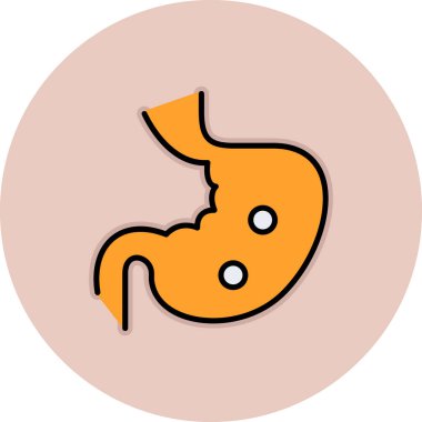 Bir insan yüzü simgesinin vektör illüstrasyonu