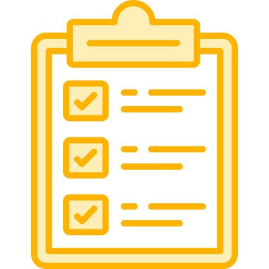 kontrol listesi simgesi vektör illüstrasyonu