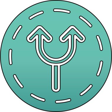 Yön. Web simgesi basit illüstrasyon