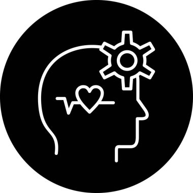 Bir kalp simgesinin vektör illüstrasyonu