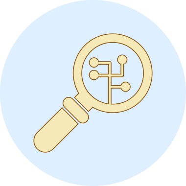 büyütme cam vektör simgesi