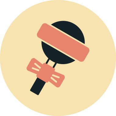 Saç fırçası. Web simgesi basit illüstrasyon