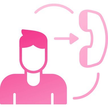 Mikrofonlu bir adamın vektör çizimi