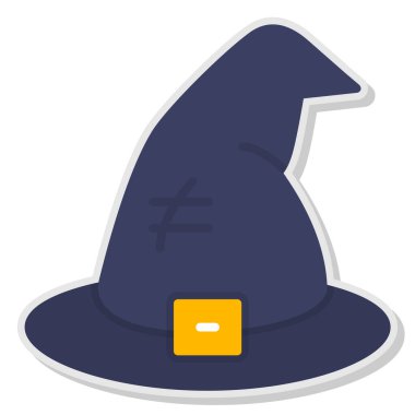 halloween witch hat vector illustration