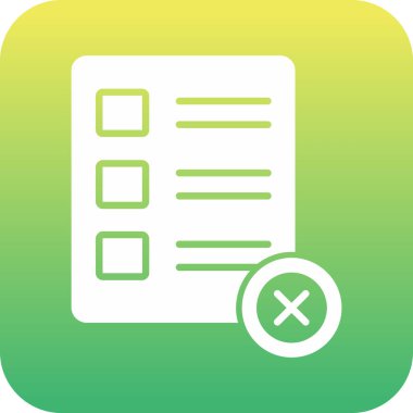 Kontrol listesi simgesi vektör illüstrasyonu