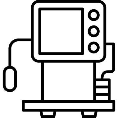 bilgisayar izleme simgesi, vektör illüstrasyonu