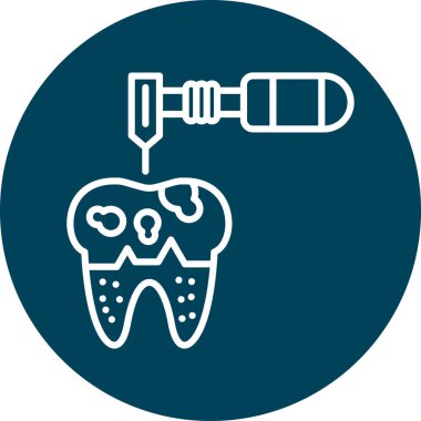 Diş bakımı vektör simgesi