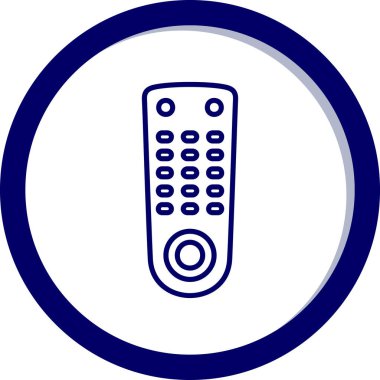 Uzaktan kumanda. Web simgesi basit illüstrasyon