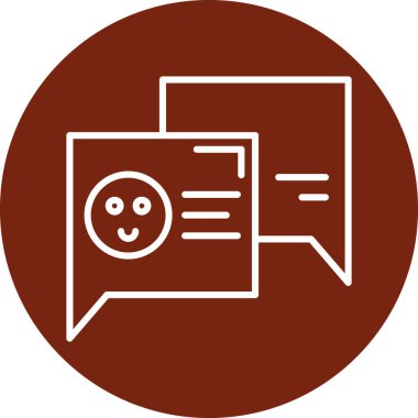 Konuşma baloncuğu simgesinin vektör çizimi