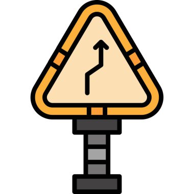 yol işareti vektör simgesi