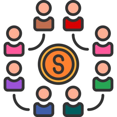 grup insan vektör simgesi