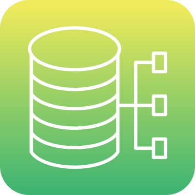 veri depolama vektör çizgisi simgesi