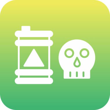 kafatası simgesi soyut arkaplanda izole edildi