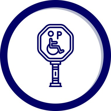 Tek izole edilmiş simgenin vektör illüstrasyonu