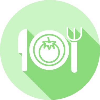 Gıda simgesinin vektör illüstrasyonu