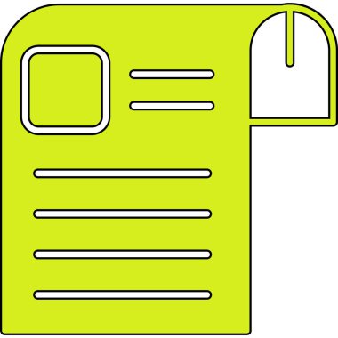 Dosya simgesinin vektör illüstrasyonu