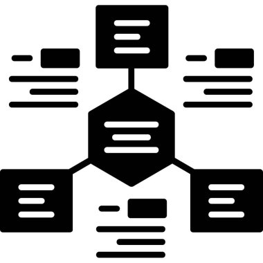 ağ veri simgesi vektör illüstrasyonu