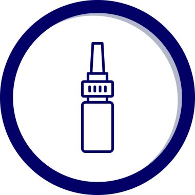 Aşı. Web simgesi basit illüstrasyon