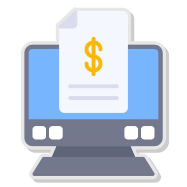 çevrimiçi alışveriş vektörü simgesi