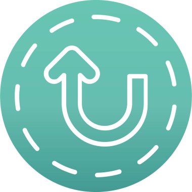 Tek bir simgenin vektör illüstrasyonu