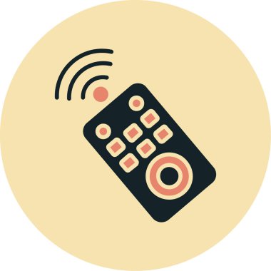 uzak vektör simgesi. Basit resimleme