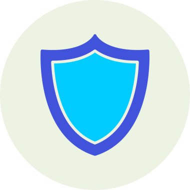 kalkan ikon vektör illüstrasyonu