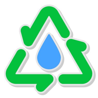 ekoloji ikonu vektör illüstrasyonu