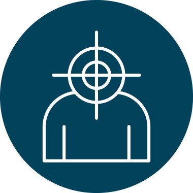 Hedef simgenin vektör illüstrasyonu