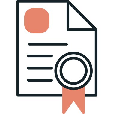 Belge. Web simgesi basit tasarım