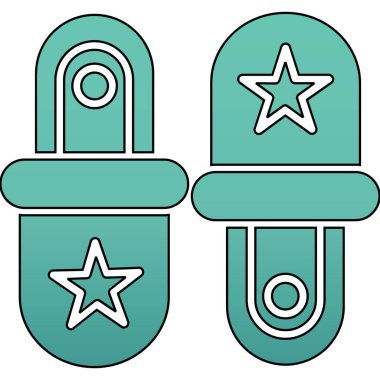 Noel şeker kamışı simgesi, anahat stili