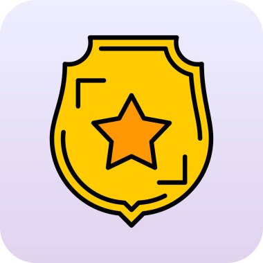 Rozet simge vektör çizim