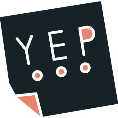 Öyle mi? Web simgesi basit illüstrasyon