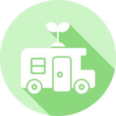 Ambulans arabası. Web simgesi basit illüstrasyon