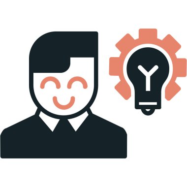 yaratıcı iş simgesi, vektör illüstrasyonu