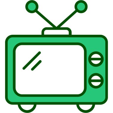 Radyo. Web simgesi basit illüstrasyon