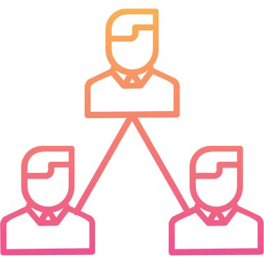 Takım çalışması. Web simgesi basit illüstrasyon