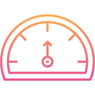 Hız göstergesi. Web simgesi basit illüstrasyon