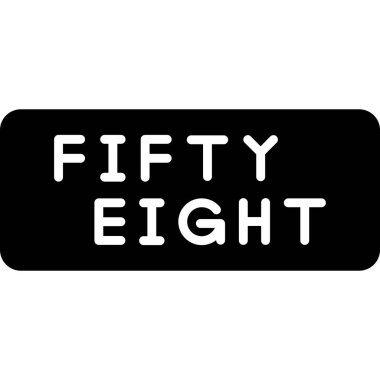 Modern metnin vektör illüstrasyonu, 6 numara