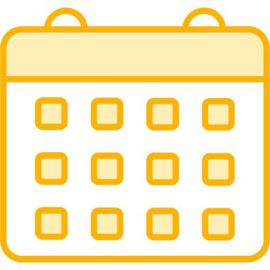 Takvim. Web simgesi basit illüstrasyon