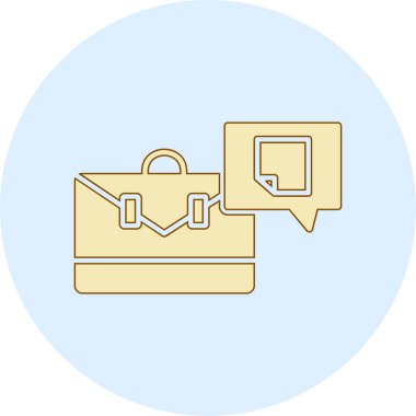 Çanta. Web simgesi basit illüstrasyon