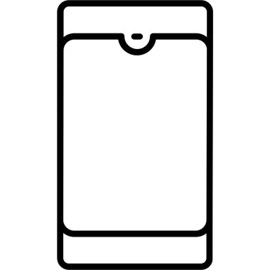 Akıllı telefon simgesi. Web için akıllı telefon vektör simgesinin özet çizimi