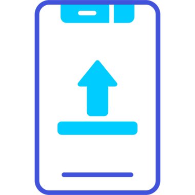 Cep telefonu. Web simgesi basit illüstrasyon