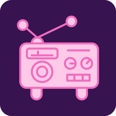 Vektör çizimi. radyo simgesi