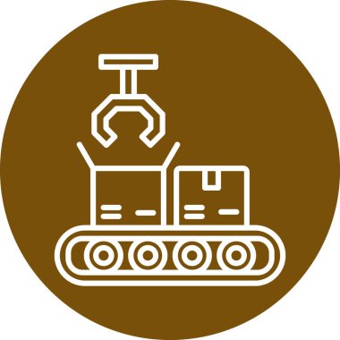 Bir kamyon simgesinin vektör çizimi