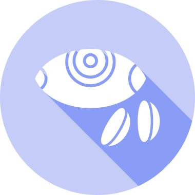 Göz. Web simgesi basit illüstrasyon