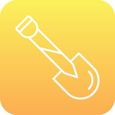 Kürek Vektörü Şekil Simgesi Tasarımı