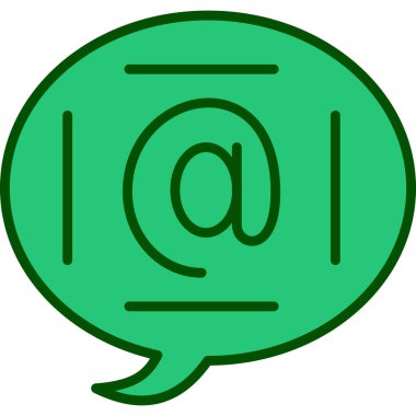 ileti ikonu vektör illüstrasyonu