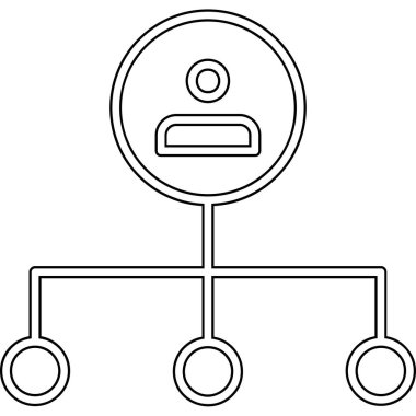 ağ paylaşım simgesi çizimi